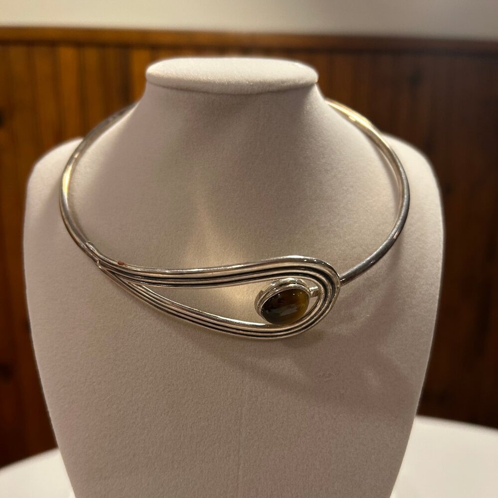 Pamela Love silver cuff necklace